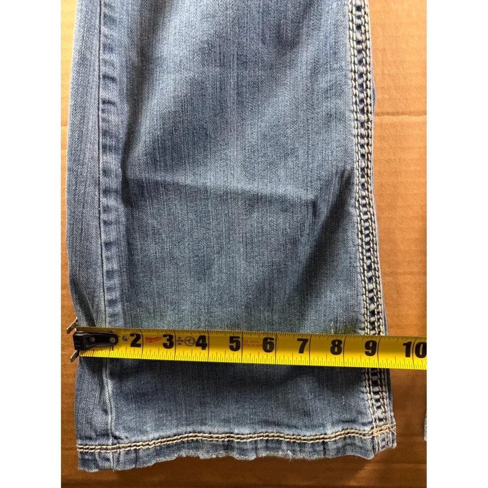 Silver Jeans Co Lola Jeans Womens 32x30 Blue Bootcut Mid Rise Contrast Stitch
